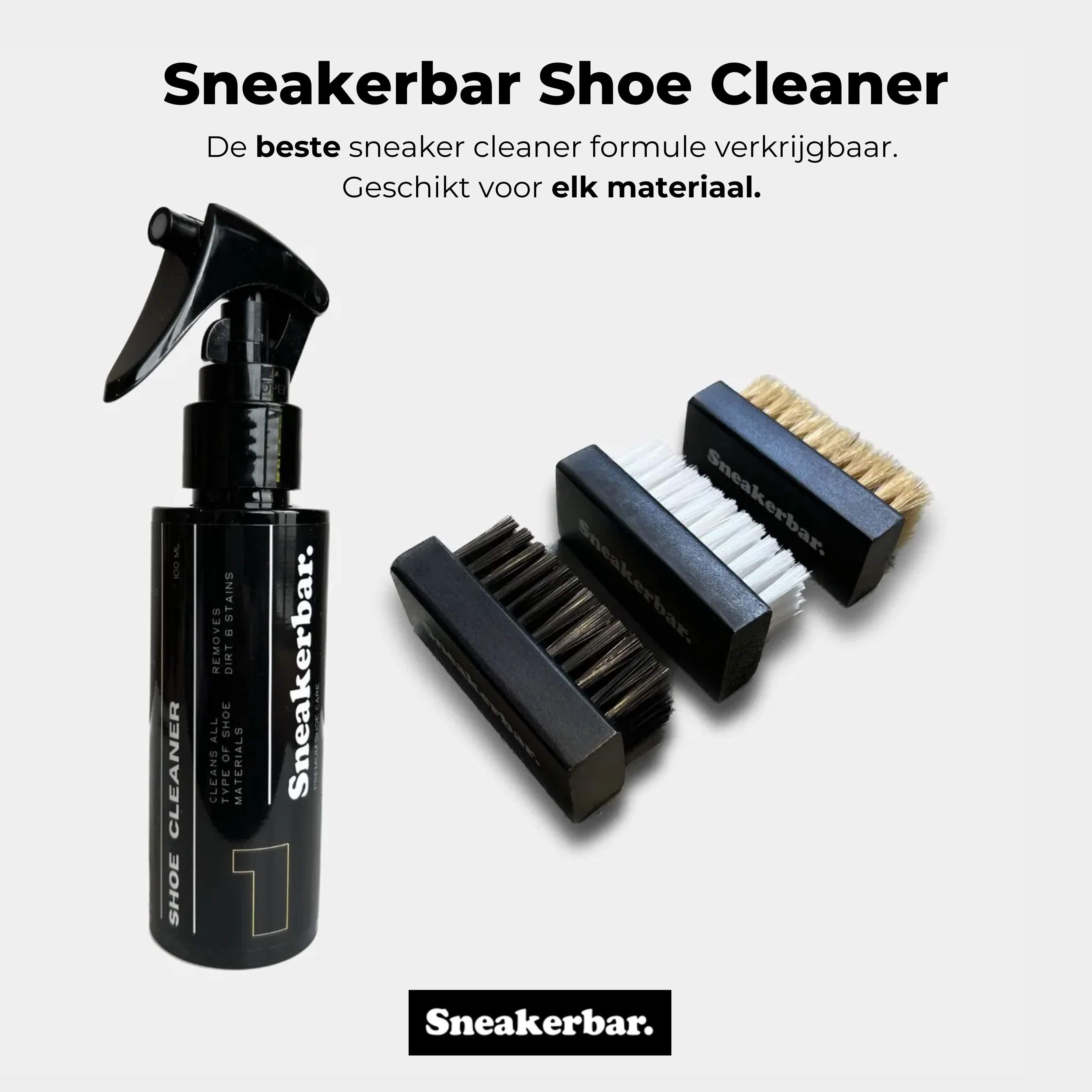 Shoe Cleaner + Brush Set Combi Deal