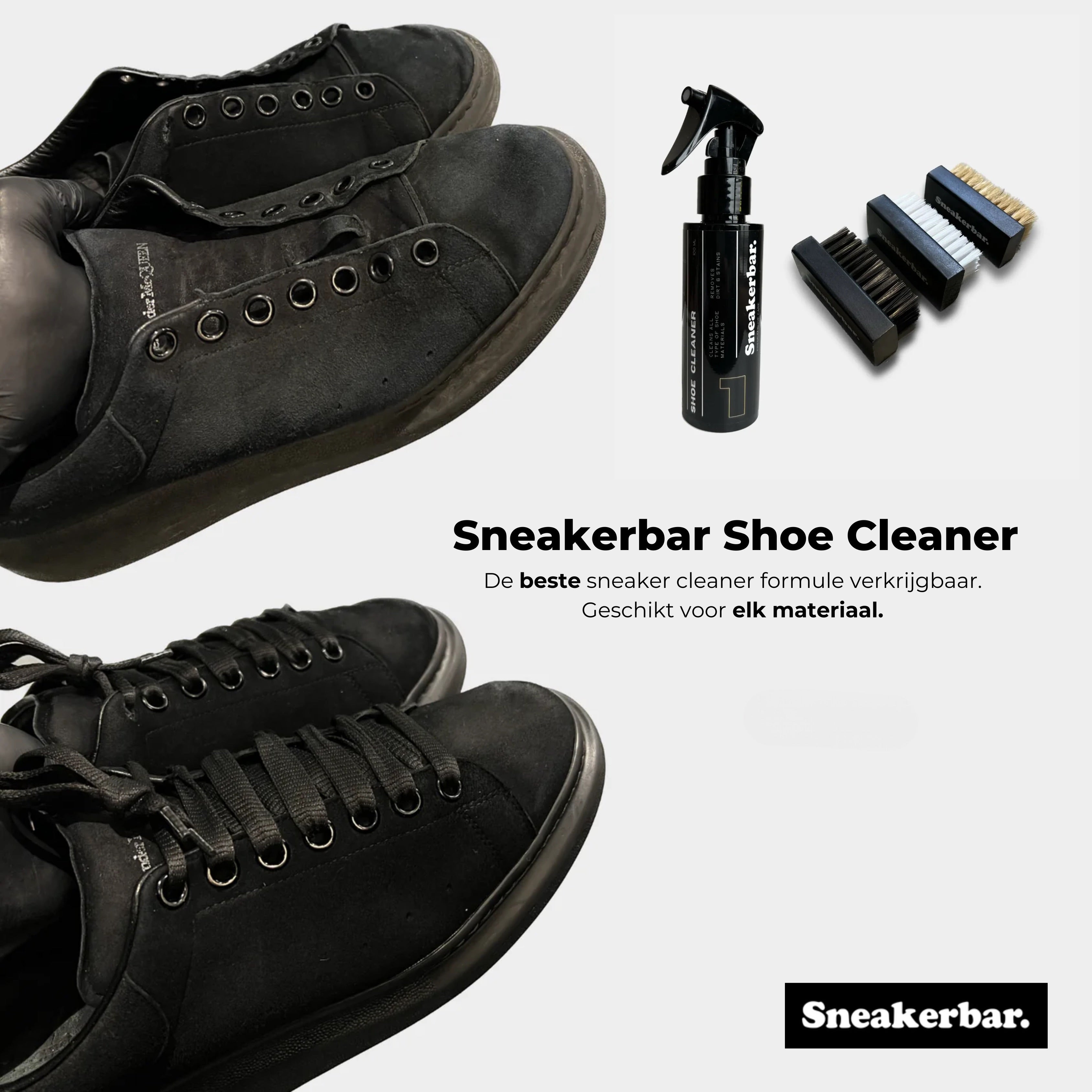 Shoe Cleaner + Brush Set Combi Deal